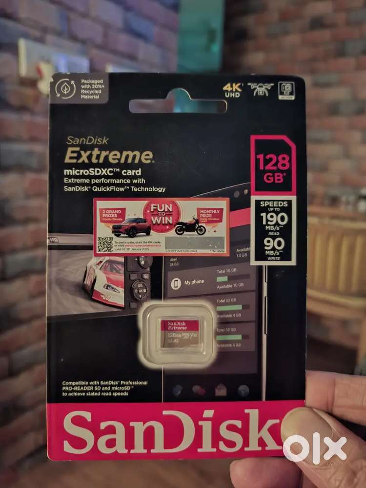 SanDisk Extreme 128 GB Micro SDXC Card