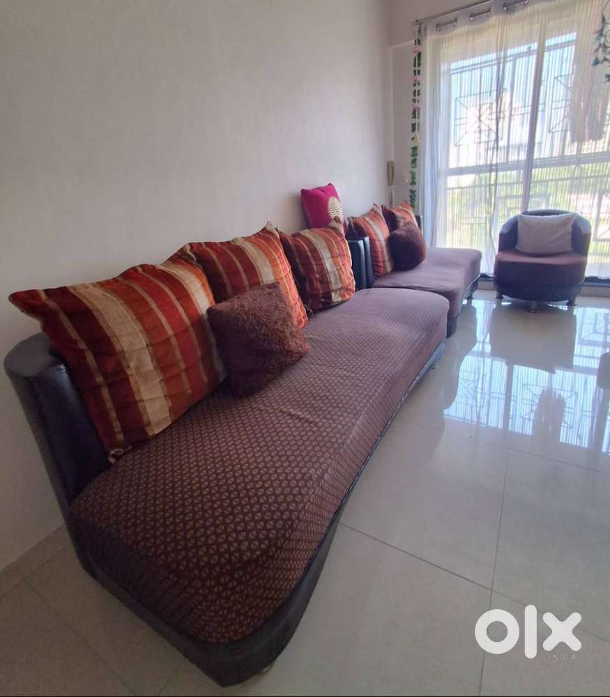 Home furniture Sofa set & 1 chair, Dewan(small bed)  & TV cupboard set