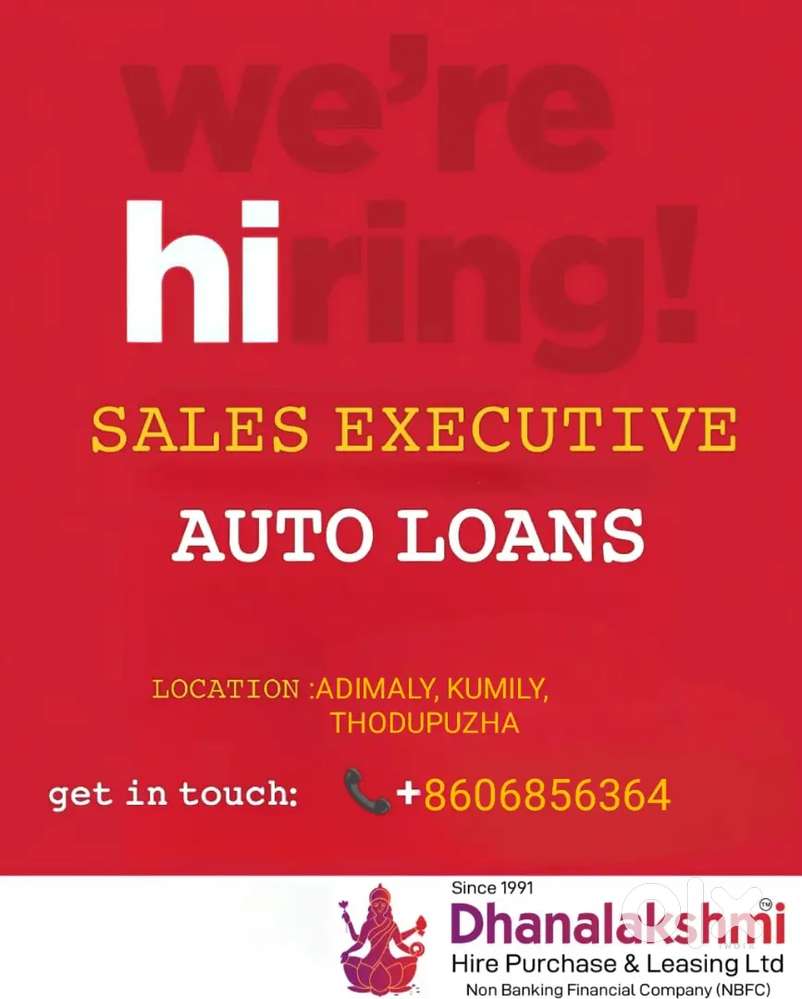 We are hiring sales executive for finance