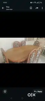 Dinning table 15k+gas3000+table 3500+study table 500+almirah 2k