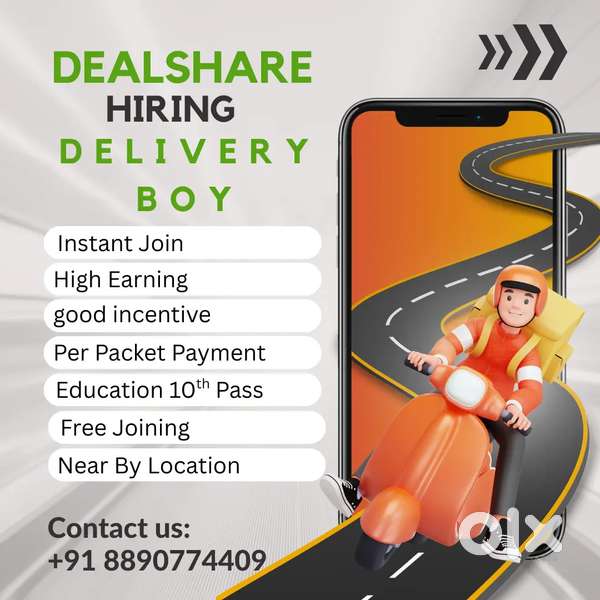 Dealshare hiring delivery boy in kota rajasthan