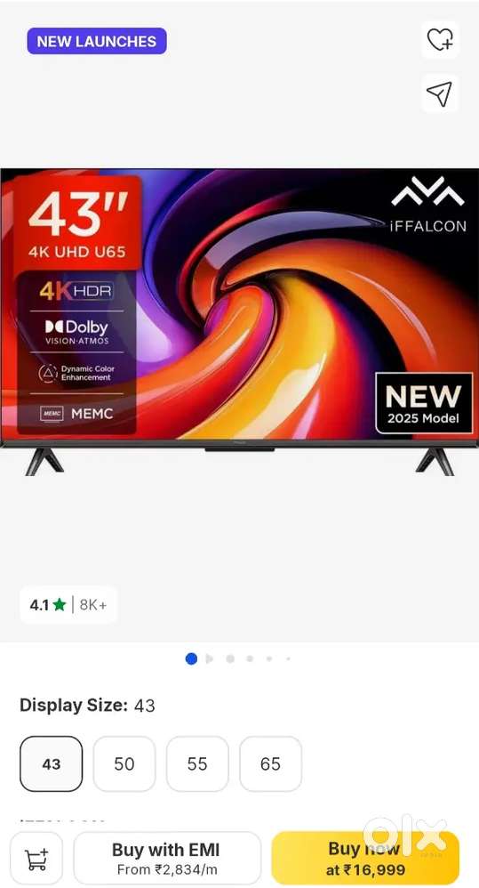 Iffalcon Google tv brand new