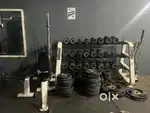 Gym all setup equipment in good condition gym
