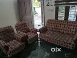 Sofa set with 2 chairs and 2 set of covers