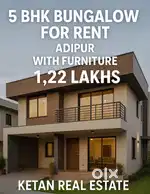 5 BHK Bungalow For Rent Adipur With Furniture