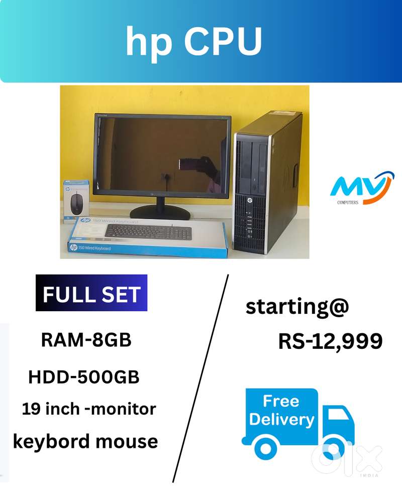 1 Year Warranty  Branded FULL SET  CPU - Process  Graphics  Keyboar