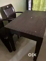 Portable Virgin Plastic Table with 4 chair