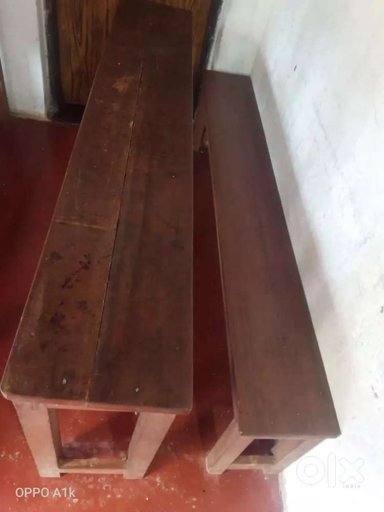 Desk and bench