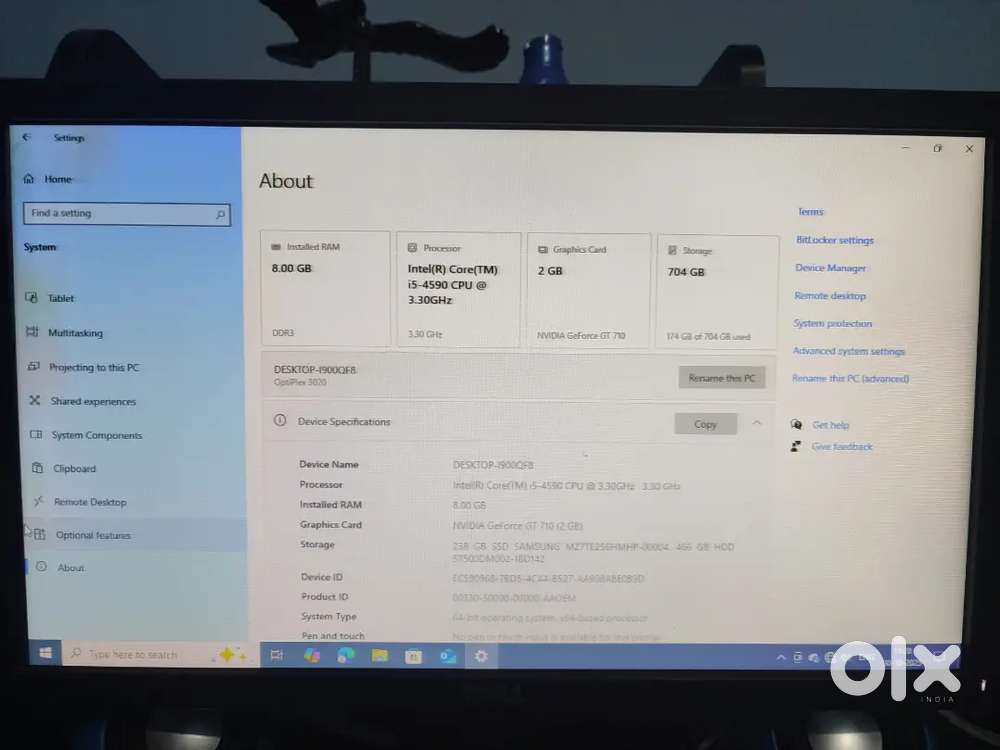 Dell Pc OPTIPLEX 3020