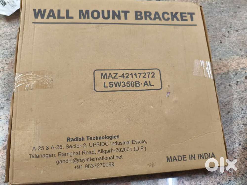 Wall mount stand  tv 42 inch 4 pice  available  and ather size  avab