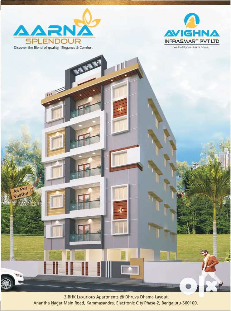 3bhk flat for sale in Kammasandra Electronic City