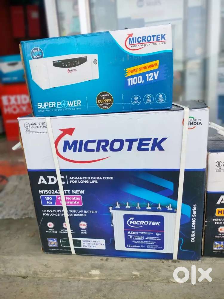 1100va+ 150ah microtek inverter battery best price