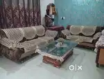 SOFA 3 seater and 2 seater with glass table