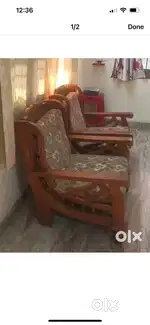 2 teak wood chair