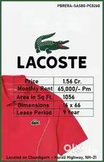 High Footfall Zone  Lacoste Tenanted Commercial Property Assured Rent