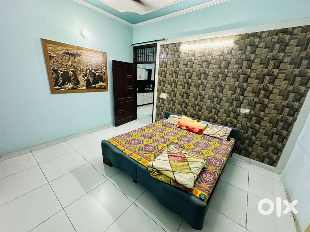 Double bed with sleepwell mattress,All kitchen equipments,table chair