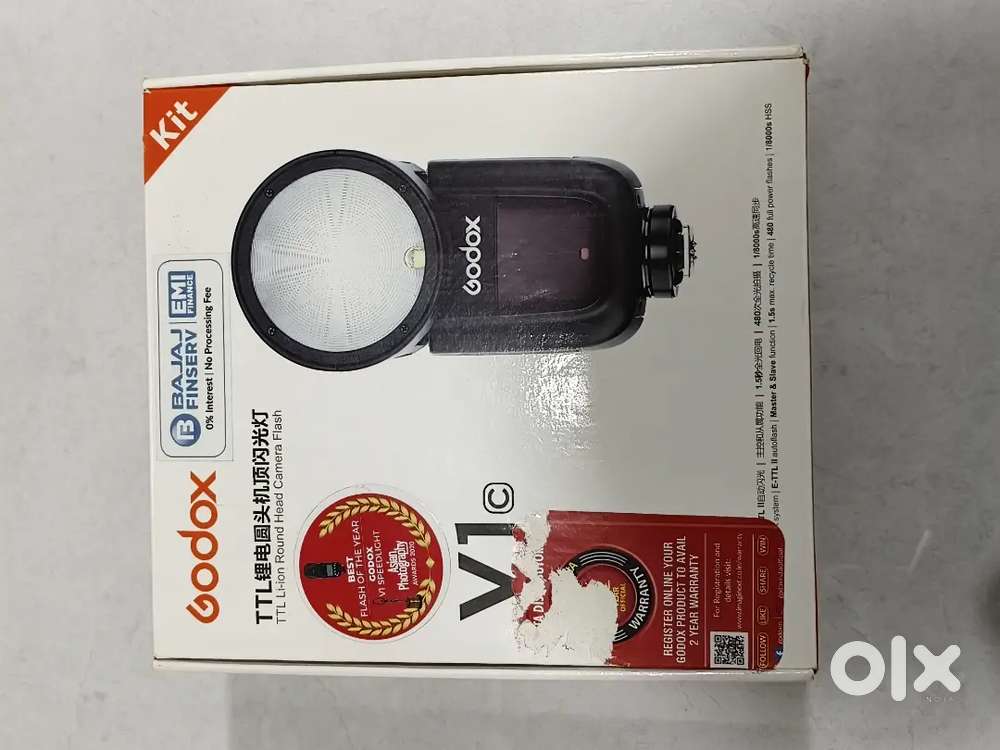 Godox V1-C V1 Li-on TTL On-Camera Round Flash Speedlight  Canon