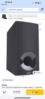 Denon DHT s316 soundbar