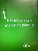 Reception/sale marketing k liye only for girls
