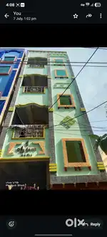 Steel rods every floor,teak doors for two floors,awesome design