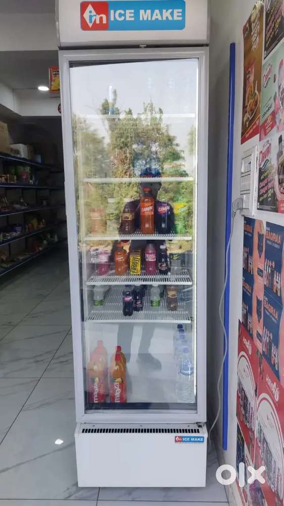 Ice Make Glass Door Display Fridge – Fully Working, Best for Shop Use