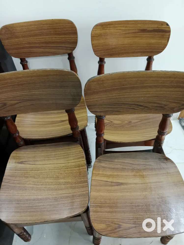 Old dining teak wood chairs