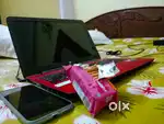 HP Laptop with documents