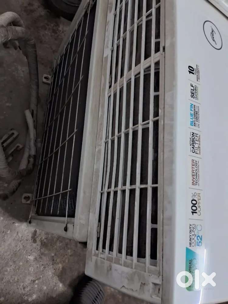 All good  18 month old with bill on warranty. 1.2 ton inverter AC.