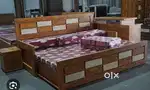 Bumper sale on buy new double bed with box 5990/-EMI bhi