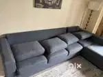 Wakefit L shaped 5 seater sofa + 1 Ottoman