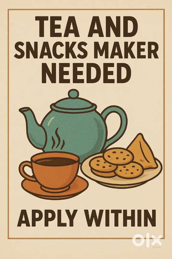 Need Person make Chai and Maggi