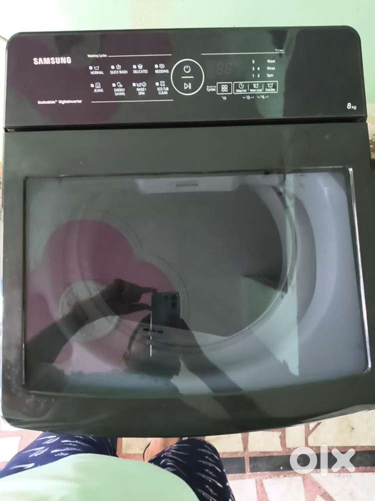 Samsung fully automatic 8 kg top load 5 satr inverter motor