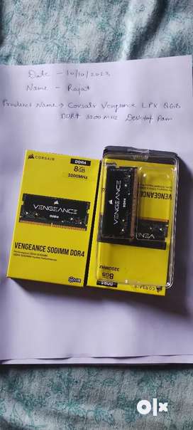 Corsair Vengeance LPX 3200 mah DDR4 Laptop ram.