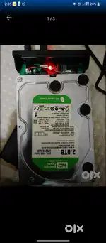 Western digital 2tb hard disk HDD for sale on good condition.