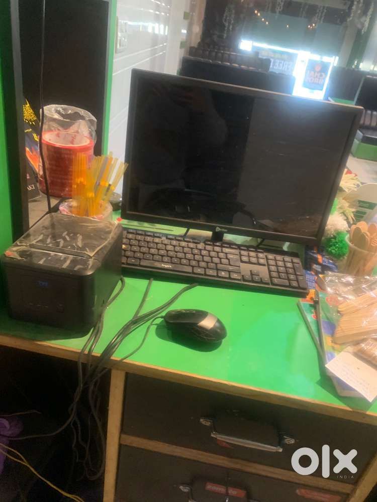 Cafe computer with bill printing machine all working good condition