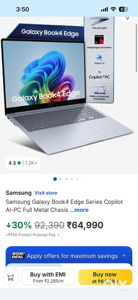 Samsung book 4 edge new