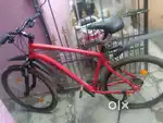 Mountain Bike Rockrider ST100 Red - 21 Speed, 80mm Suspension