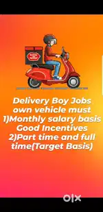 Pick up and Delivery Part time/Full time job