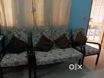 Original Teeakwood Sofa set  of Five Sofa, 4 Single seater, & 2 seater