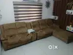 Light carmel volour sofa