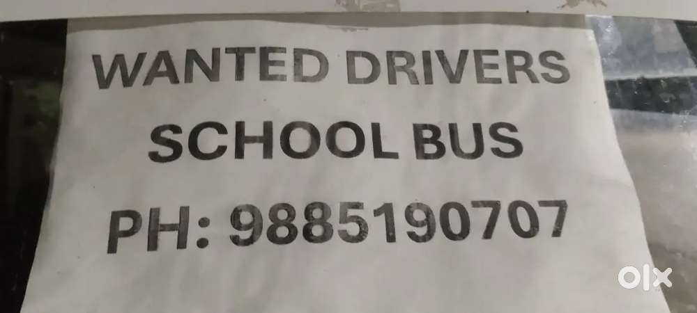 Wanted driver school van
