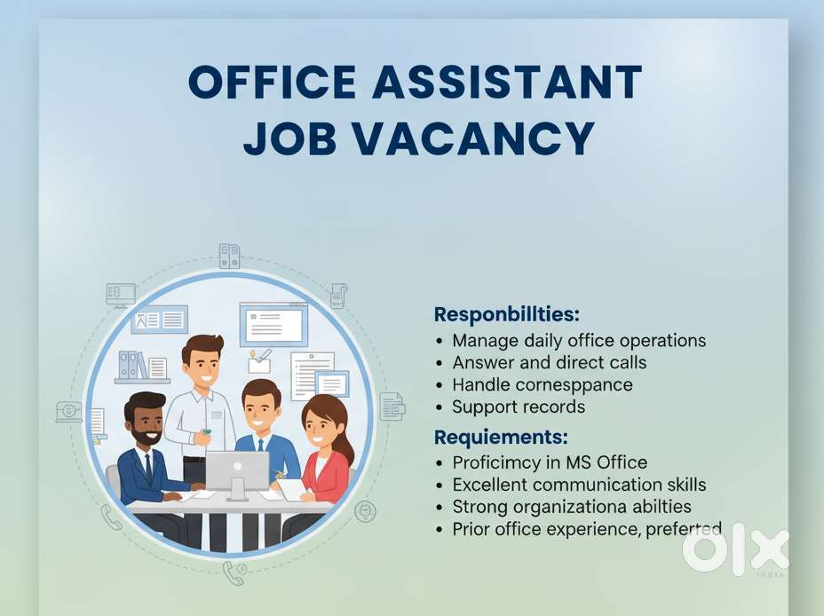 Front Office - Office Assistant ( Ladies Only)