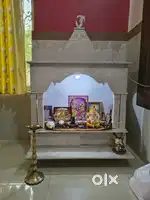 Perfect Condition White Marble Mandir
