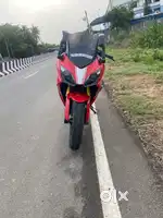 Good condition stock bike 2018 model red colour
