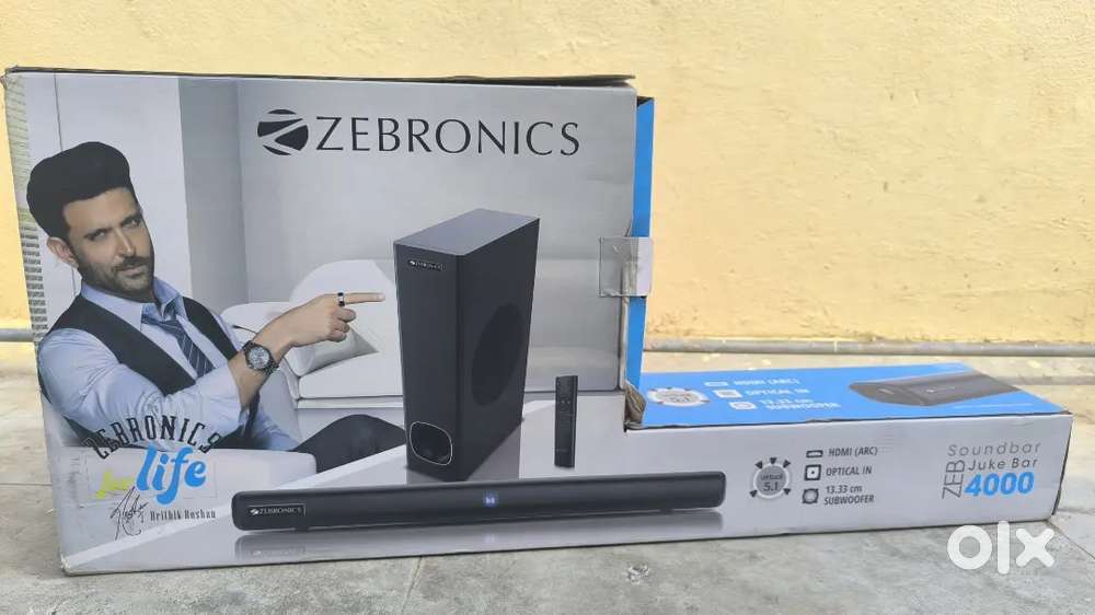 Zebronics Juke Bar 4000 Soundbar + Subwoofer  Perfect Working