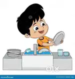 Kitchen Helper aur cleaning boy Chagiye..