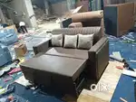 Simple unique 3 seater sofa cumbed with pillows