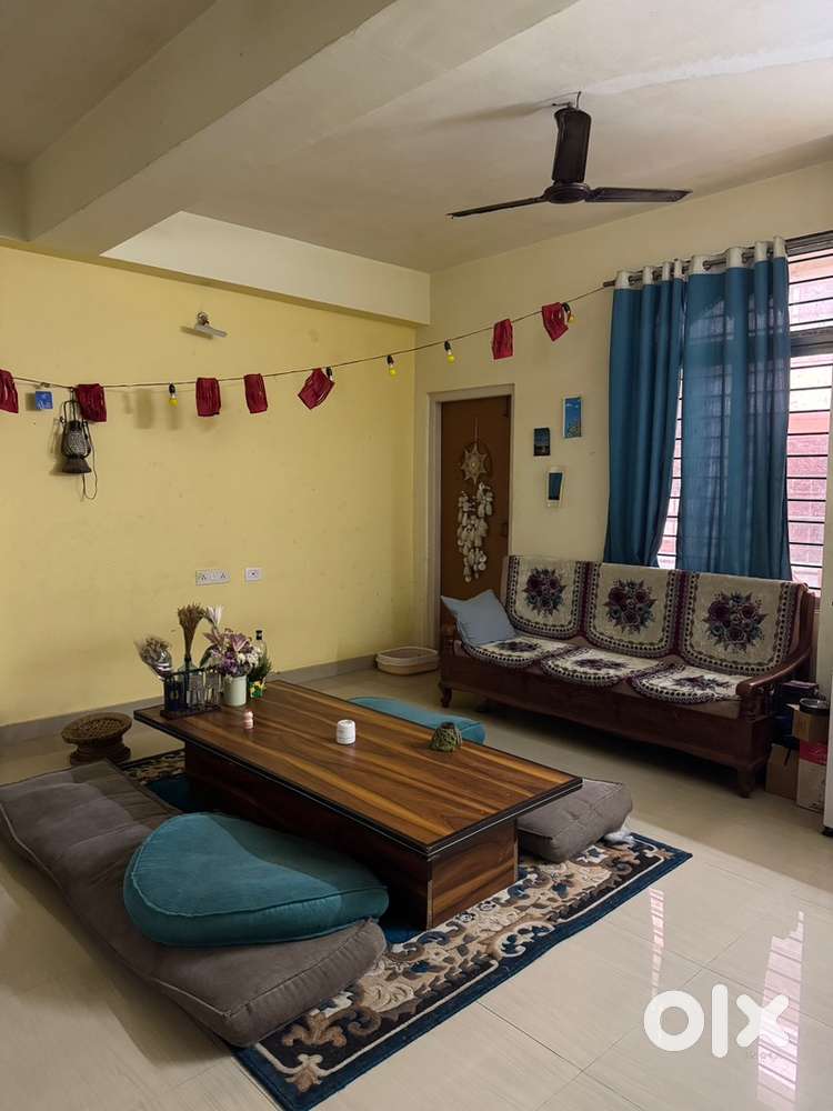 Japanese style lower seating dining table with cushions and carpet