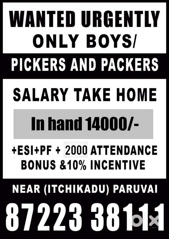 Wanted Picker and packers and scanners