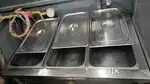 Bane mare counter for sale with 3 dishes and lids